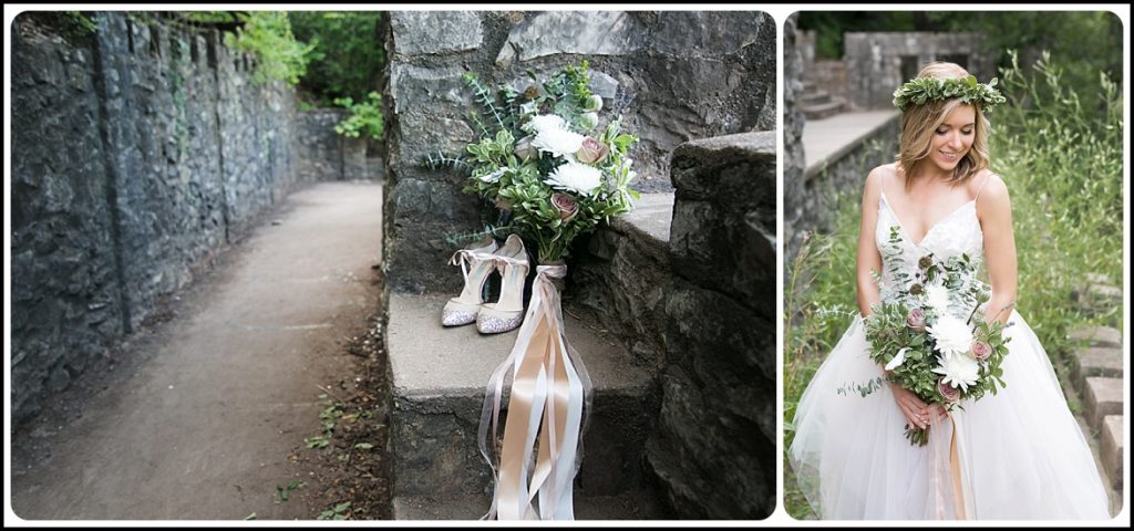 Glitter wedding shoes